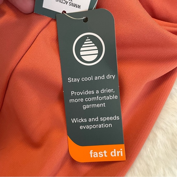 MTA Sport racer-back tangerine workout top, S - Picture 5 of 9